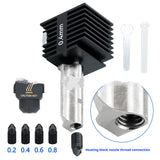3D Printer Accessories A1A1 Mini Model Nozzle Assembly Hardened Steel Hot End