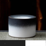 Rough Black Pottery Ashtray Creative Living Room Light Luxury Office