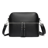 Fashion Casual Large Capacity Shell Bag Top Layer Leather One-shoulder Crossbody Bag