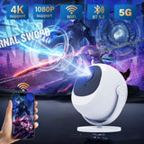 Smart Projector Android 11 Electric Focus Bluetooth 5G Dual-frequency HD