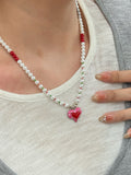 Pendant Pearl Necklace Women's Clavicle Chain