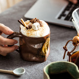 Creative Rough Pottery Coffee Cup Retro Art