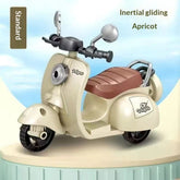 Children's Electric Cartoon Inertia Motorcycle Simulation Sound-and-Light Lamb Model Tricycle