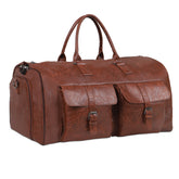 Large Capacity Men's Leather Suit Storage Bag