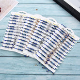 Gem Vintage Geometric Sapphire Blue Beaded Beading Bracelet