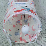Cat Play Tunnel Folding Interactive Bunny Tent Tunnel Foldable Cat Tent Tubes Portable Indoor Outdoor Kennel Cat Tunnel Tube Toy