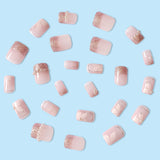 Summer Mountain Camellia Pearl Wearable Wearable Pseudo -nail Patch