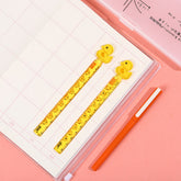 Creative Yellow Duck 12cm Ruler Children Color Plastic Ruler Office Stationery Drawing Ruler