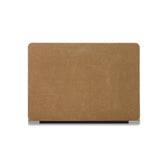 Simple Cocoa Brown Suede Computer Case