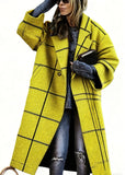 Lady's Multi -color Long-sleeved Coat