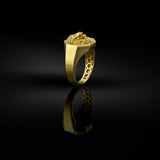Lion Head 18K Gold Ring Vintage Thumb Ring Jewelry For Men