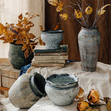 Retro Antique Pottery Flowerpot Ornaments