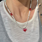 Pendant Pearl Necklace Women's Clavicle Chain