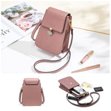 Diagonal cell phone bag