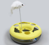 Round color cat play tray
