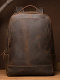 Leather men's backpack leather travel backpack