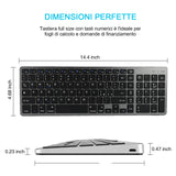 Tablet Phone Universal Digital Rechargeable Bluetooth Keyboard