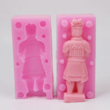 Terracotta Warriors Silicone Soap Mold Making Candle Mold