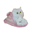 Cute Simulation Mother Cat and Kitten Plush Dolls