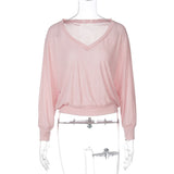 Women's See-through Waist-controlled Long Sleeves Top