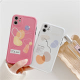 Geometric line cell phone case