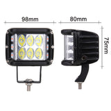 Car light two-color yellow three-sided work light