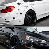 Car scratch simulation bullet hole crack sticker