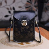 Women's diagonal cell phone bag