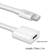 Lightning Male To Female Audio And Video Transmission Extension Cable