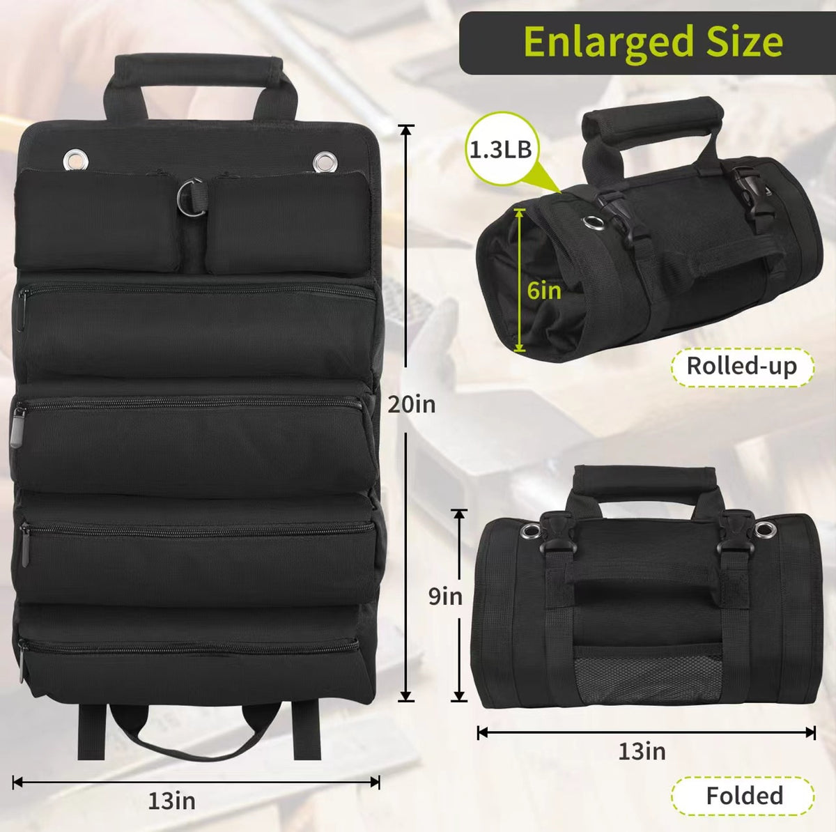 Portable Roll-type Vehicle-mounted Hardware Kit