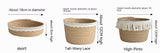 Jute Storage Basket Cosmetics Home