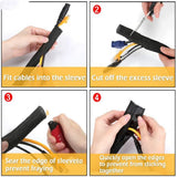 Opening Self-winding Mesh Sleeve Automobile Protective Wire Cover