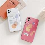 Geometric line cell phone case