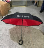 C-Handle Double Layer Inverted Umbrella Cars Reversible Umbrella