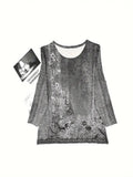 Ladies' Printed Long-sleeved Suit
