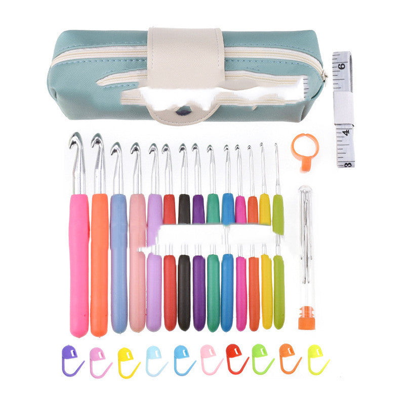 Soft Handle Aluminum Knitting Tool Color Silicone Crochet Hook