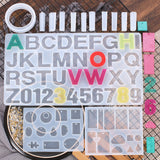 214Pcs Letter Resin Molds and  Jewelry Making Tools