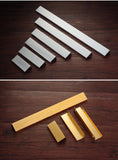 Hidden edge hardware handle