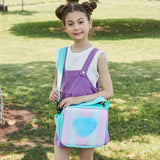 Laser Simple Rainbow Color Insulation Bento Bag
