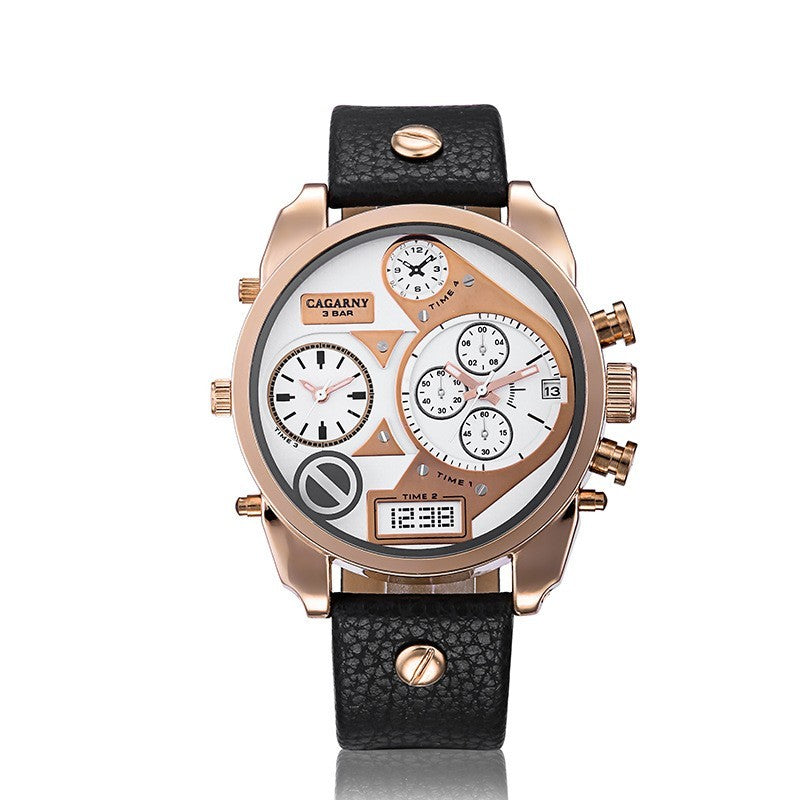 Men's Watch Quartz Calendar Belt Sports