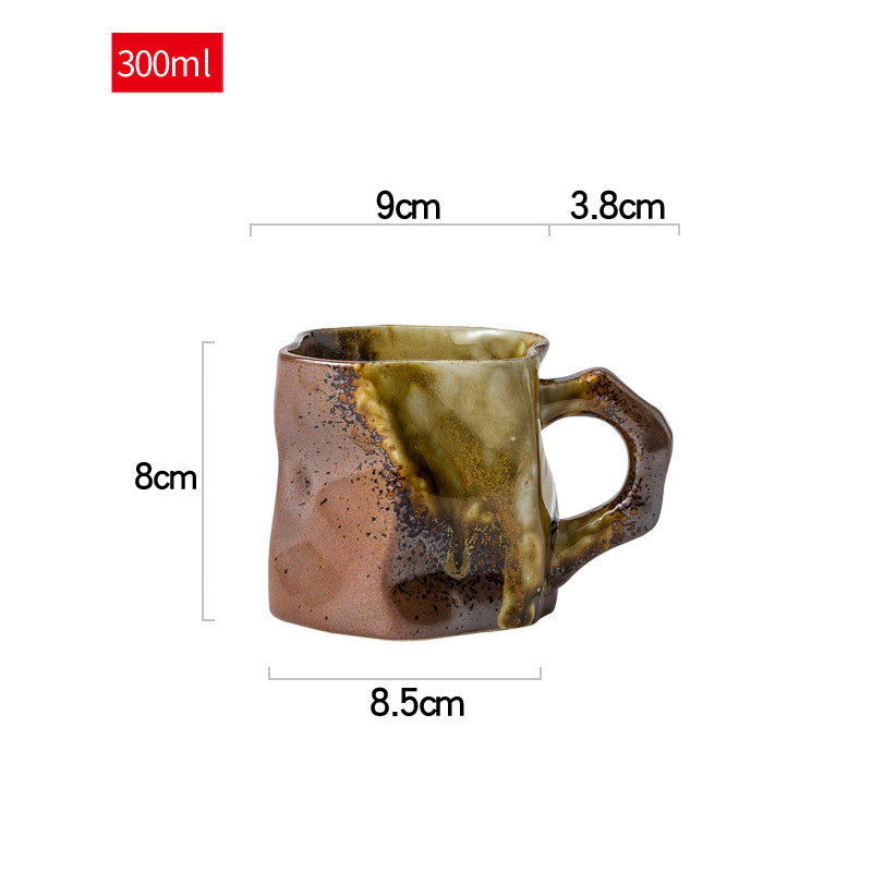 Creative Rough Pottery Coffee Cup Retro Art