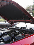 Cover hydraulic rod engine cover support rod modification