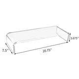 Acrylic transparent computer stand