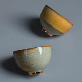 Not Only Elegant But Rough Pottery Teacups
