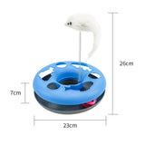 Round color cat play tray