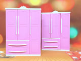 ABS Material Wardrobe, Doll Play House Wardrobe,  Doll Wardrobe,