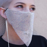 Personality Trend Accessories Rhinestone Mask