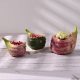 Creative Simple Rough Pottery Flowerpot Hand-painted Cute