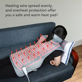 Electric heating of heating shawl
