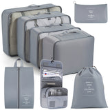 Luggage Clothes Shoes Underwear Storage Organizing Folders Eight-piece Set